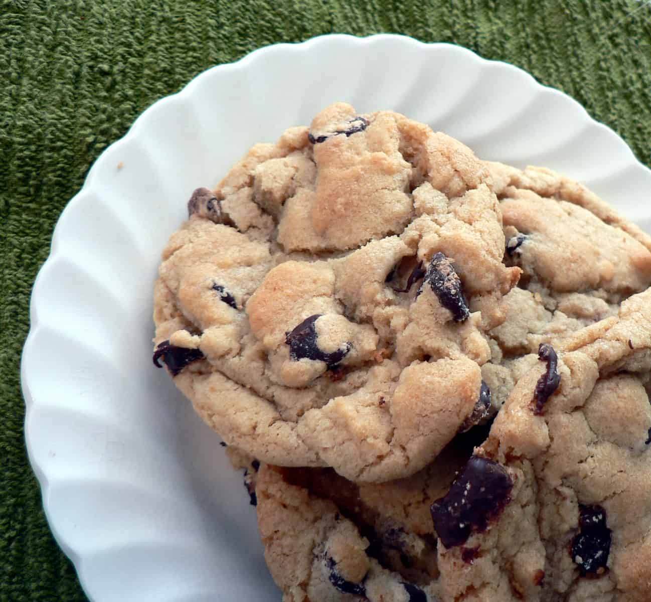 ATK Chocolate Chip Cookies reicpe, all-butter cookies, cookies with melted butter