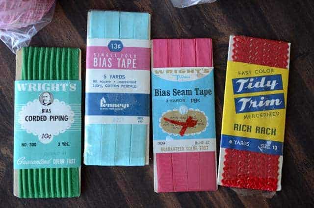 thirft store finds vintage sewing notions
