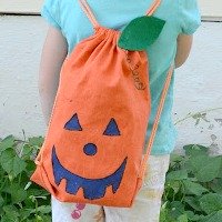 DIY No-Sew Pumpkin Backpack