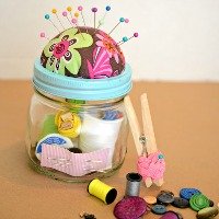 DIY Sewing Kit Gift in a Jar