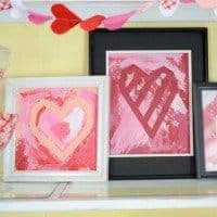 Painted Heart Valentine’s Craft for Kids