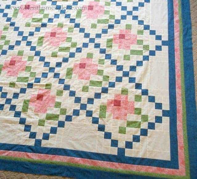 mosaic rose quilt