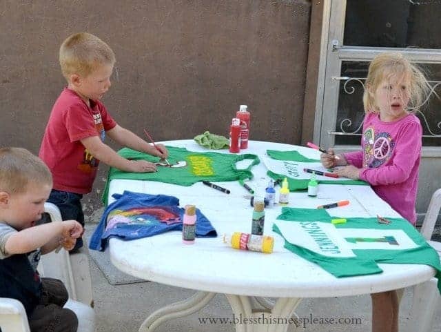 freezer paper stencil shirt