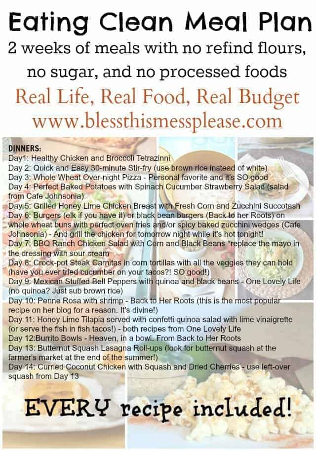 14 Day Cleanse Diet Meal Plan