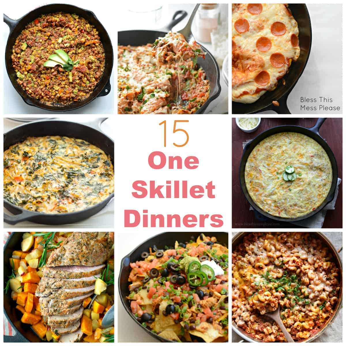 15 Weeknight One Skillet Meals - Bless This Mess