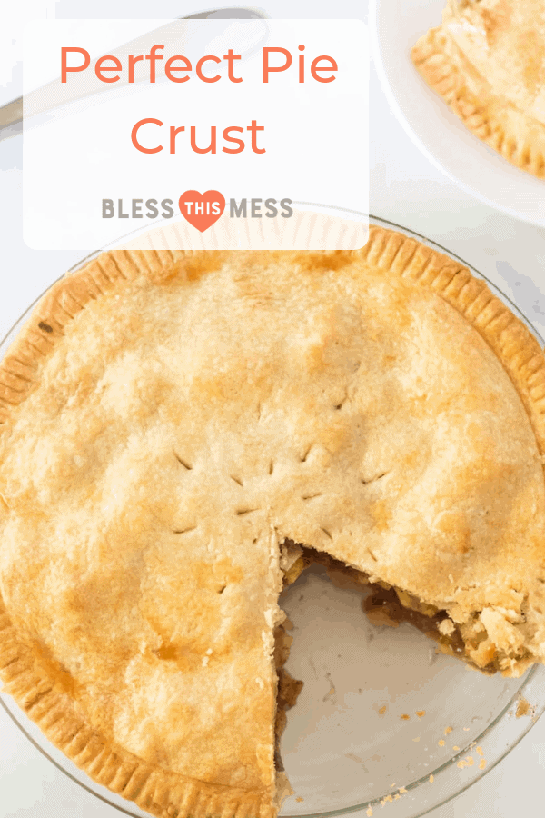 This Perfect Pie Crust (made with shortening and butter) comes together with just a few ingredients, one of which may just surprise you: vinegar.