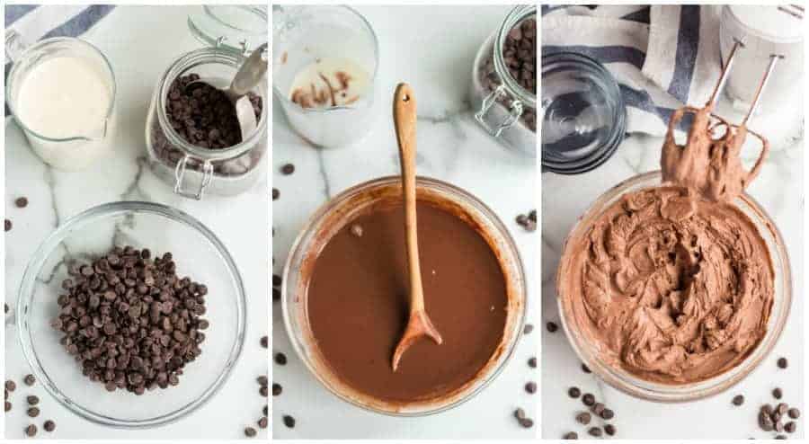 Thick and creamy homemade chocolate mousse made with just 4 simple ingredients and whipped into a perfect fluffy chocolate dessert.