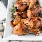 Image of oven roasted chicken drumsticks