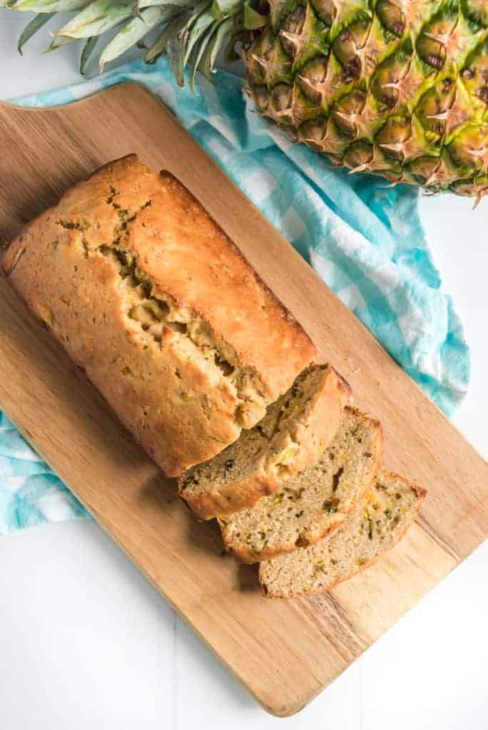 moist and sweet, zucchini pineapple bread is a scrumptious and unexpectedly delicious treat that you need to try today!