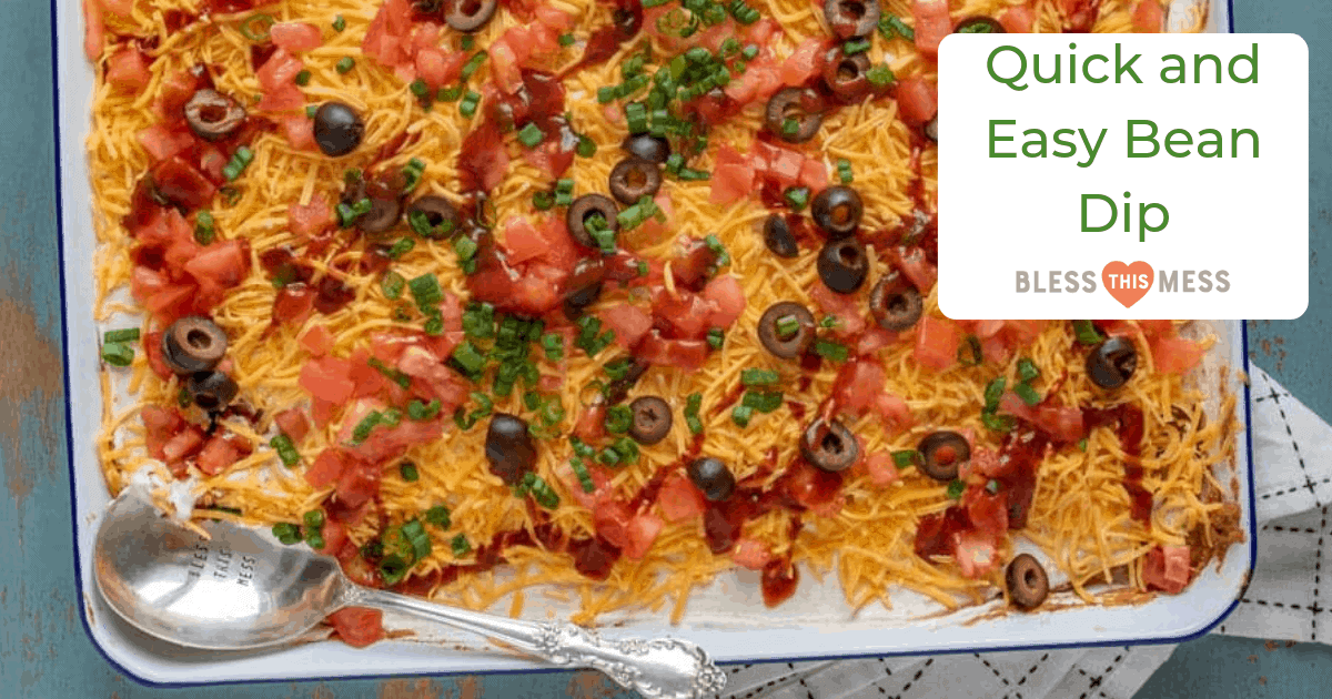 Classic Layered Bean Dip — Bless this Mess