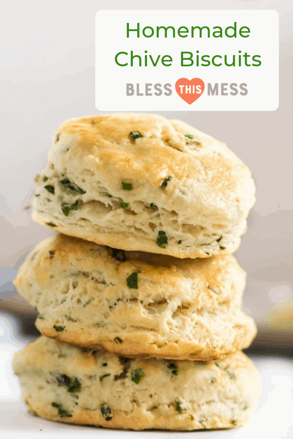 Buttery and flakey, Homemade Chive Biscuits melt in your mouth and have a just-perfect, subtle oniony taste that goes great with any meal of the day.