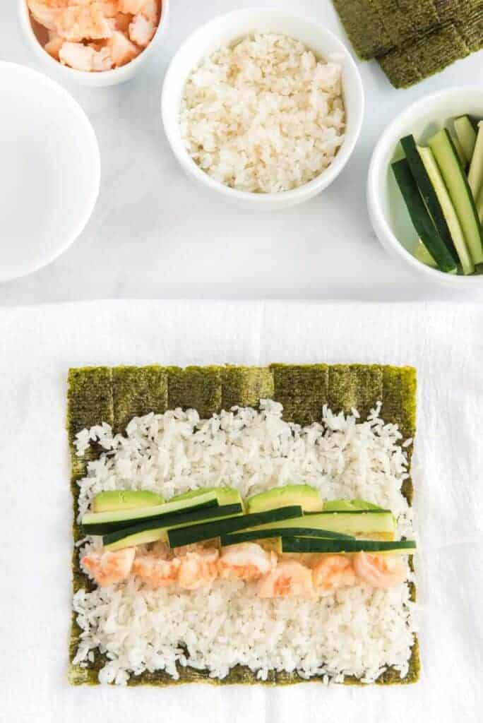 Easy Shrimp Sushi Recipe — Bless this Mess
