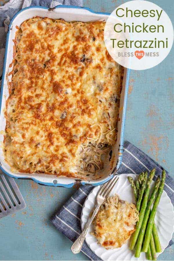 Cheesy Chicken Tetrazzini with Mushrooms | Chicken Casserole Recipe