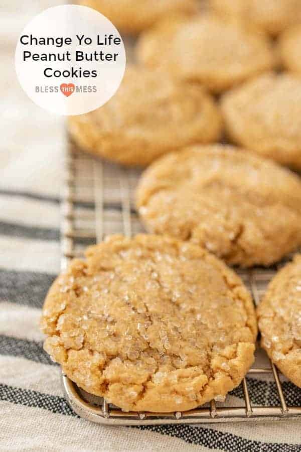 Pin of peanut butter cookies.