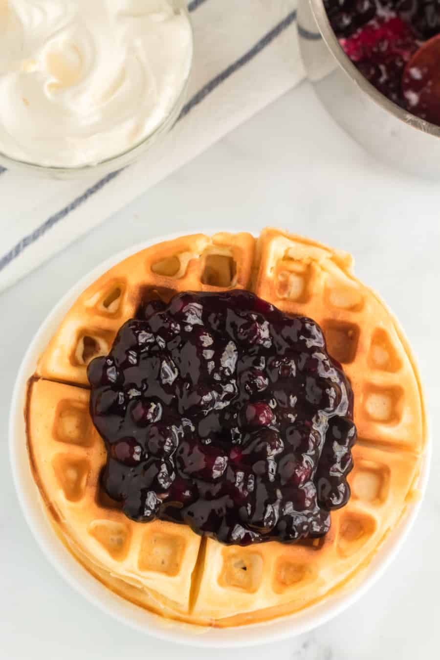 Blueberry Topping for Waffles, or Ice Cream | Sauce