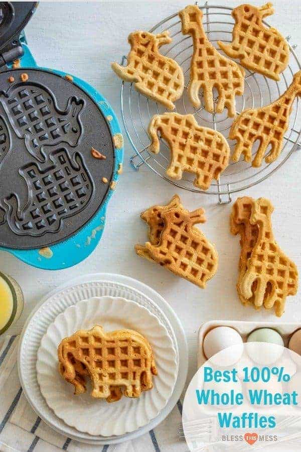 Best Homemade Whole Wheat Waffles Recipe | Simple Waffle Recipe