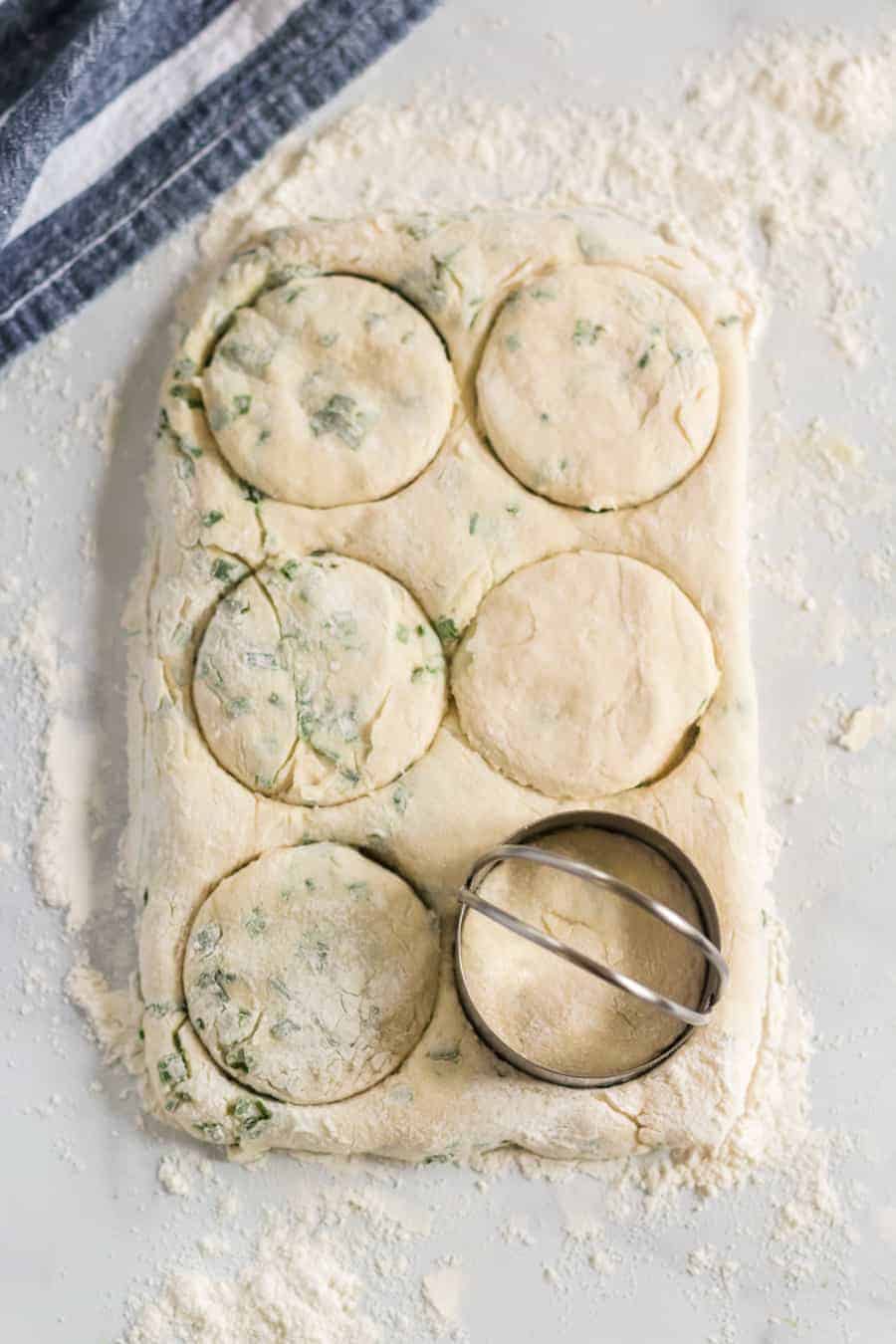 Buttery and flakey, Homemade Chive Biscuits melt in your mouth and have a just-perfect, subtle oniony taste that goes great with any meal of the day.