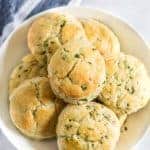 Buttery and flakey, Homemade Chive Biscuits melt in your mouth and have a just-perfect, subtle oniony taste that goes great with any meal of the day.