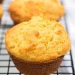 Rich and buttery with the perfect cornmeal consistency, Homemade Cornbread Muffins are the best side to practically any and all dinners. Or lunches. Or breakfasts.