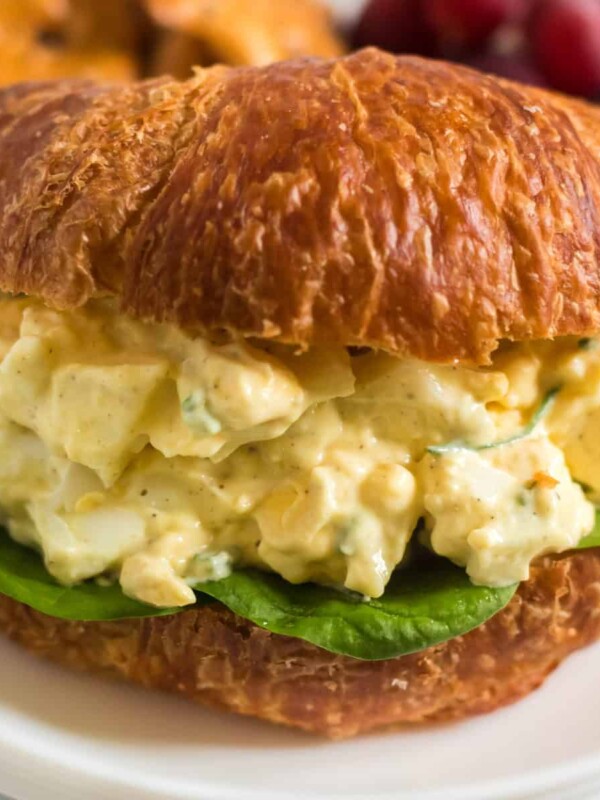 Instant Pot Egg Salad is one of the greatest kitchen hacks I think I've encountered -- delicious and flavorful egg salad with chives, mayo, mustard, and celery salt, and it DOESN'T require you to peel eggs!