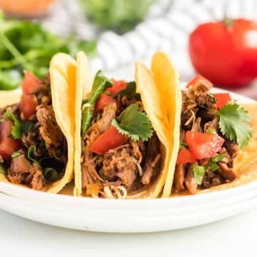 inside view of the steak carnitas filling