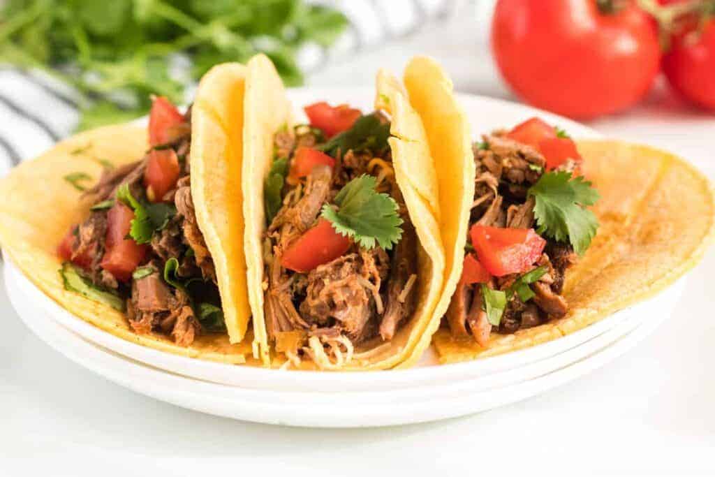 inside view of the steak carnitas filling