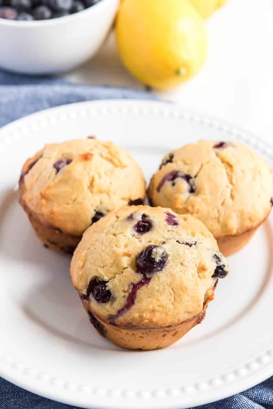 Fruity and light, Blueberry Lemon Muffins are the perfect on-the-go breakfast, and they're easier than you could imagine to make.