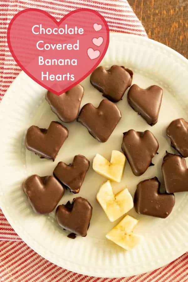 Chocolate Covered Banana Hearts | Healthy Chocolate Dessert Kids Love