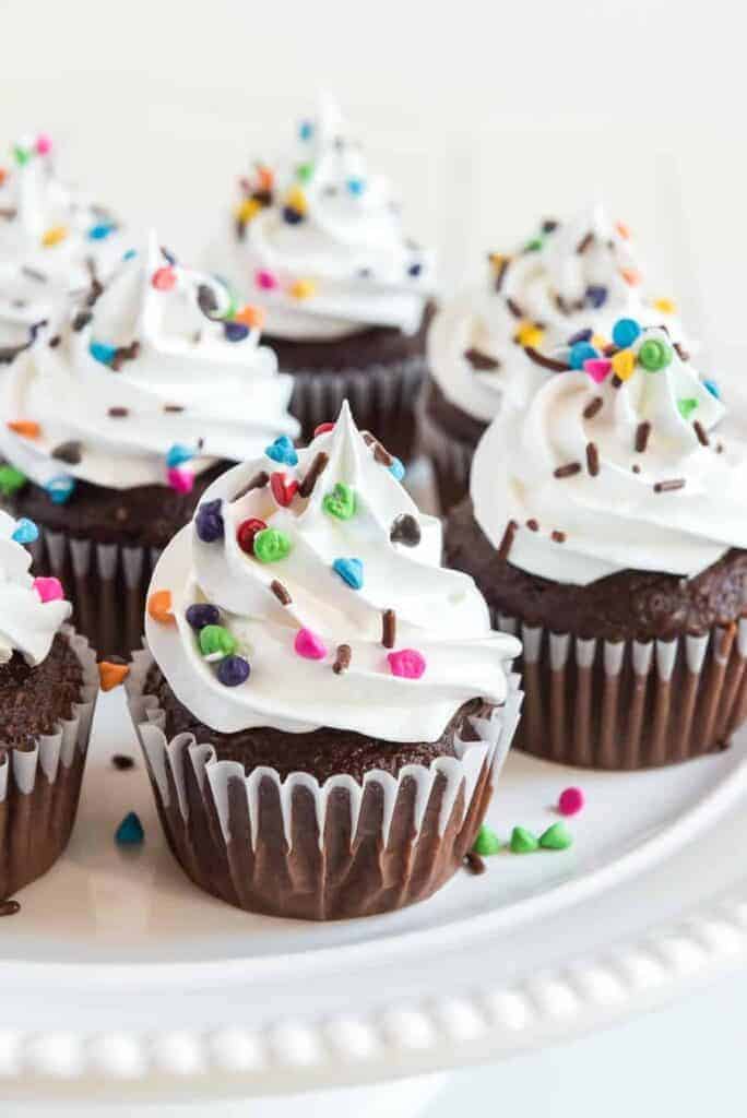 My mom's Easy and Extra Fluffy White Cloud Frosting is a light and bright, not-too-sweet topping to douse on cupcakes and cakes of all varieties!