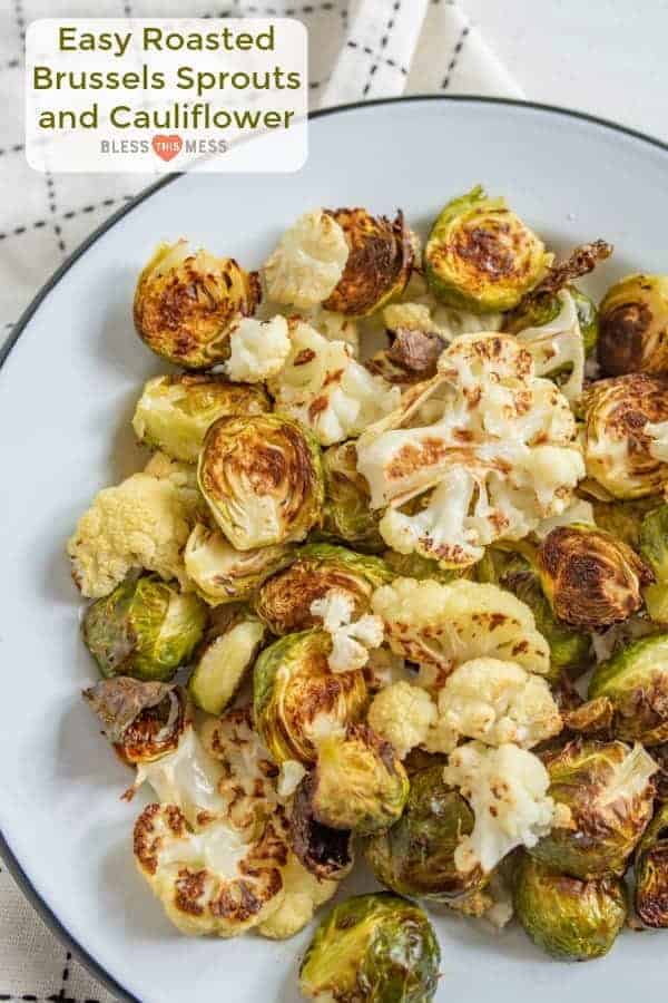 The Easy Roasted Brussels Sprouts + Cauliflower Recipe My Kids Love