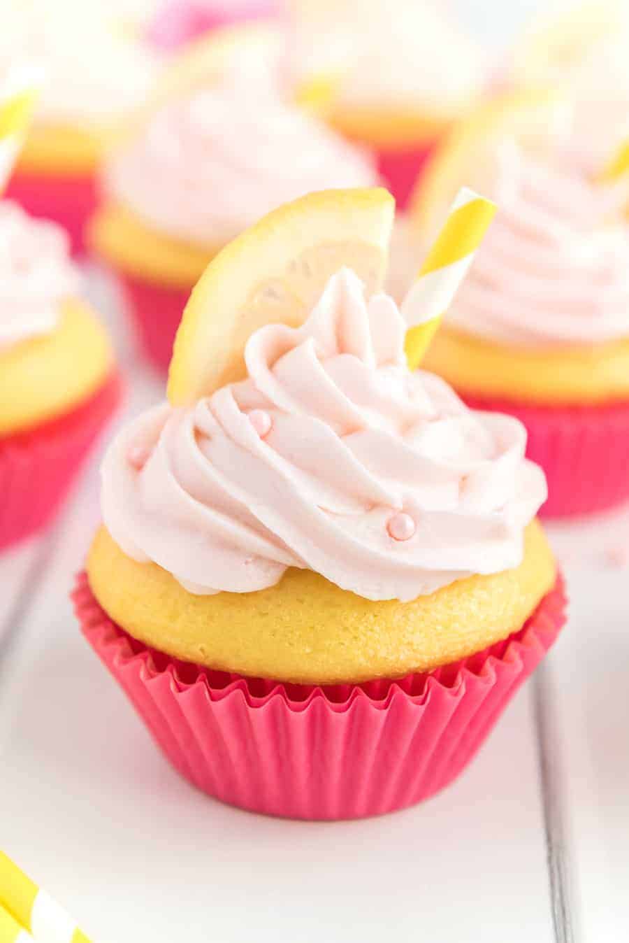 Pink Lemonade Cupcakes - Bless This Mess