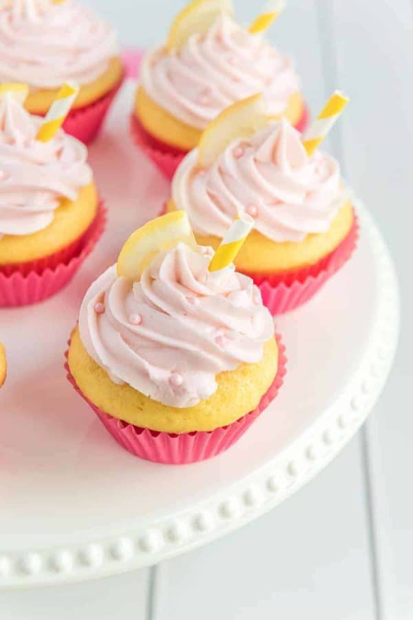 Pink Lemonade Cupcakes - Bless This Mess
