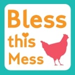 Bless This Mess square image with chicken