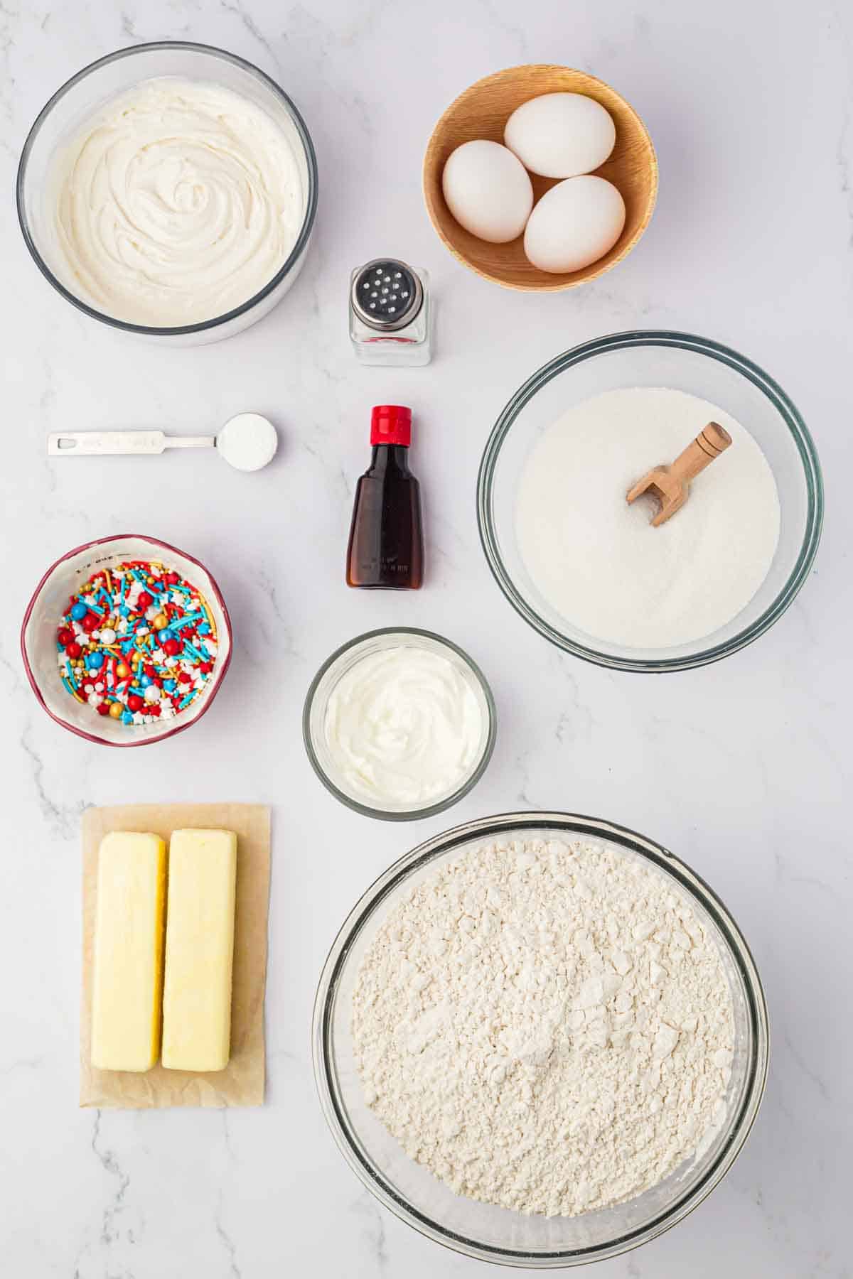 sugar cookie bar ingredients