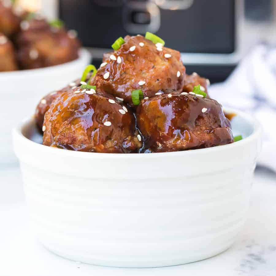 Crockpot Honey Teriyaki Meatballs — Bless this Mess