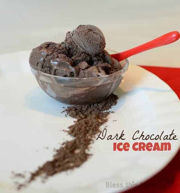 Dark Chocolate Ice Cream — Bless this Mess