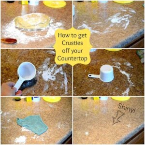 How to get Crusties off your Countertop