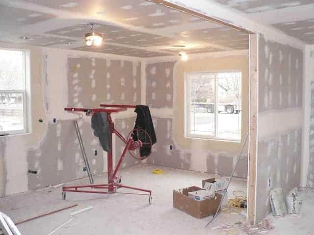 walls are almost done - home reno project