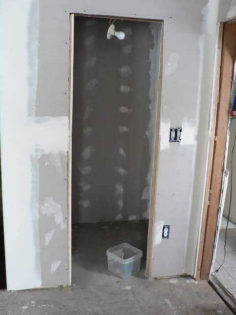 house reno sheetrock is in