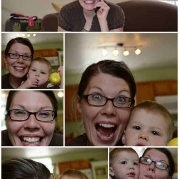 Sunday: Photo shoot by the five-year-old
