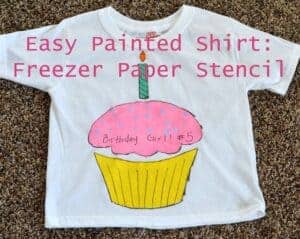 How To: Easy Painted Shirt with a Freezer Paper Stencil