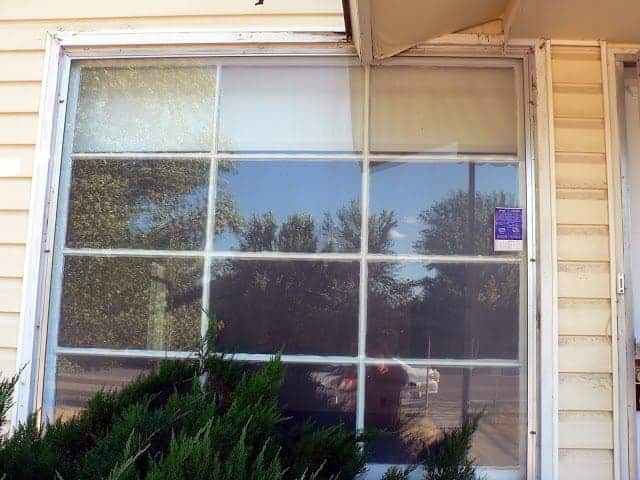 big window in new house