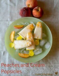 Peaches and Cream Popsicles