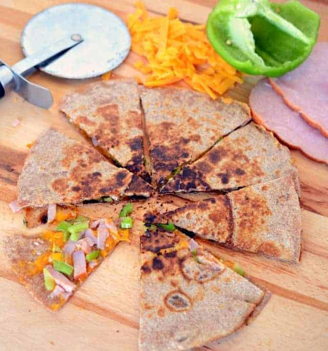 ham and cheese quesadillas, easy ham and cheese recipe, ham and cheese recipes