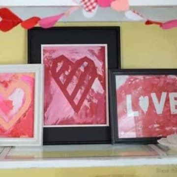 Painted Heart Valentine's Craft for Kids