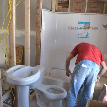 Our Biggest Mess: Remodeling a Bathroom and Downstairs Update