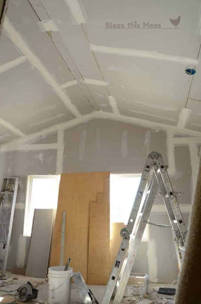 vaulted ceiling, new windows, adding a vaulted ceiling