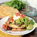 steak carnita recipe, tostada recipe, how to make tostada shells