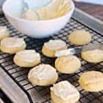 Simple Vanilla Melt Away Cookies made with powdered sugar, butter, and a secret ingredient - corn starch!