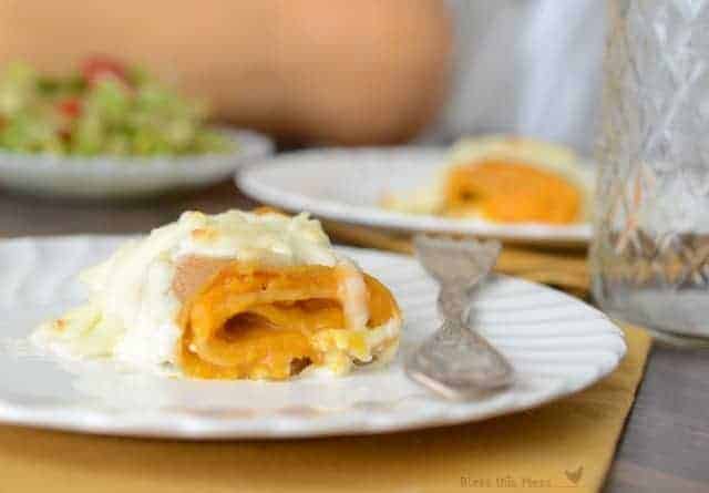 Butternut Squash Lasagna Roll Ups